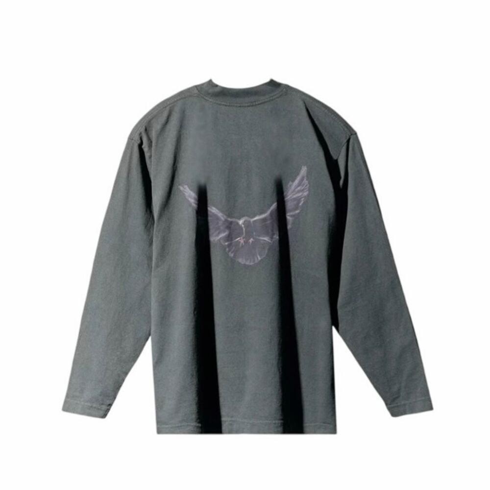 YZY x GAP Ballenciaga Large Oversized Eagle Graphic Long Sleeve Tee